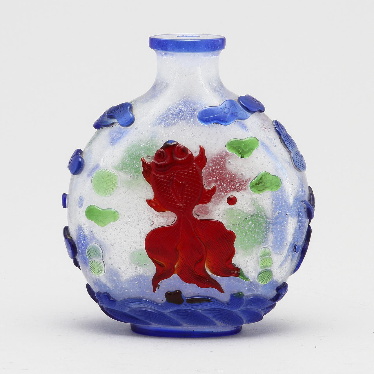SNUSFLASKA, glas, Kina, 1900-tal,.
