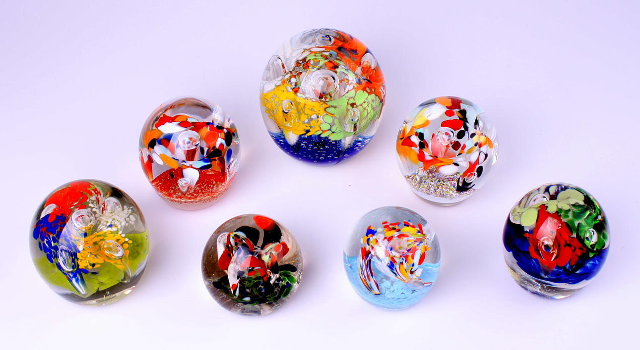 PRENSA DE LETRAS, vidrio, 7 partes.