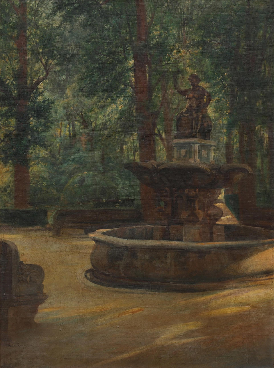 ALEXANDRE DE RIQUER. Fuente de Baco, Aranjuez.