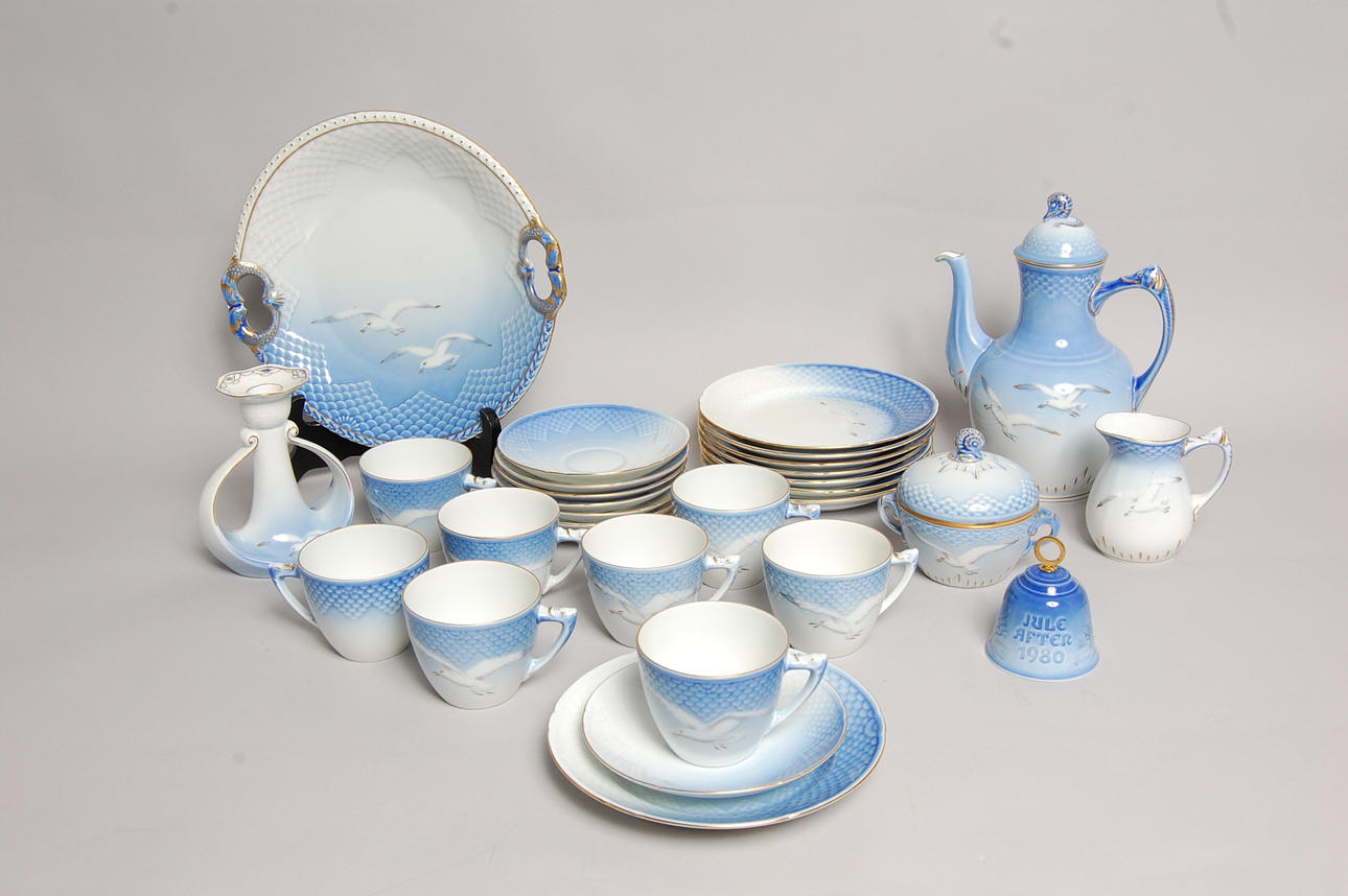 KAFFESERVIS, Måsen, Bing & Gröndahl, 30 delar, 2:sort.