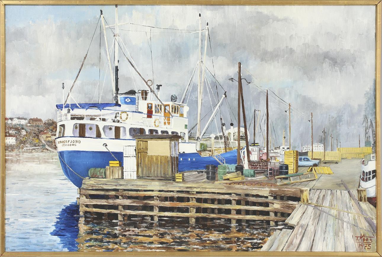 TIBOR KOOS. Olja på duk. Signerad och daterad 1975.