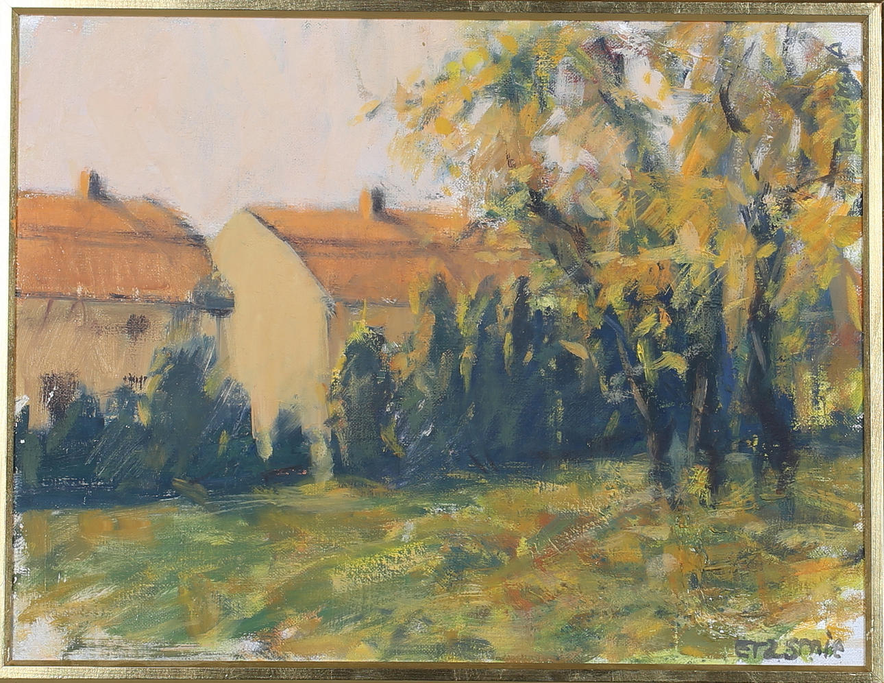 TORSTEN ERASMIE. Från Finspång. Olja på duk. Signerad Erasmie.