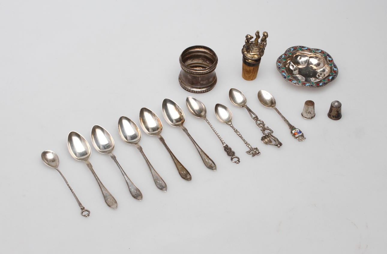 PARTI SILVER, 15 delar, ca 215 gram.