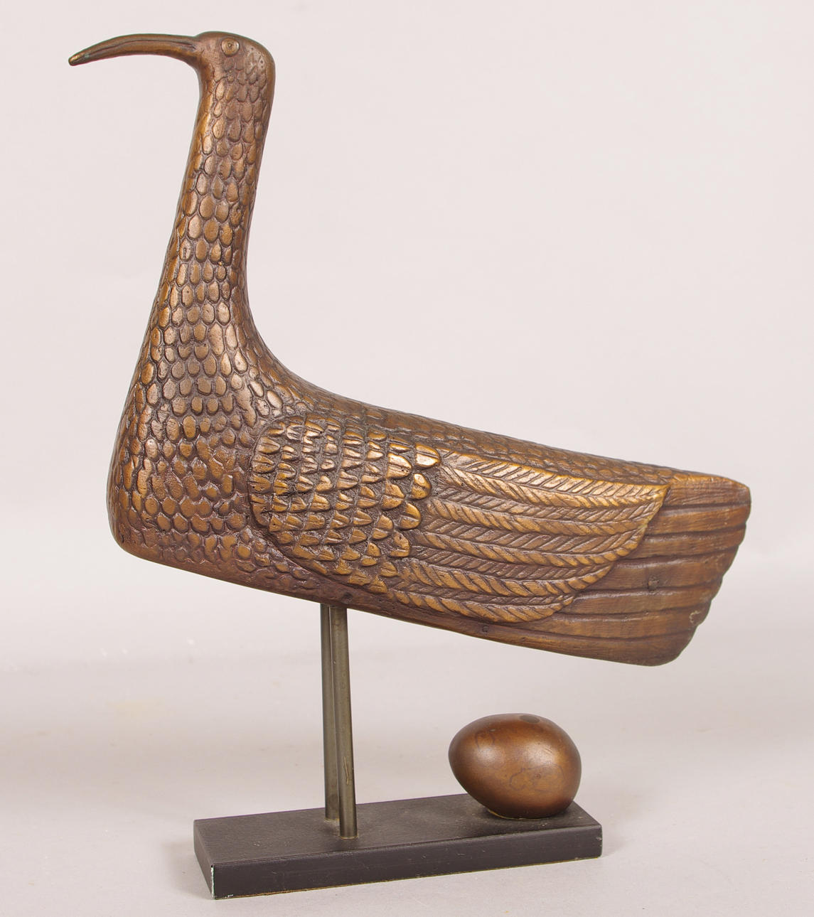 BRONSSKULPTUR, "Solfågeln", Stig Lindberg.