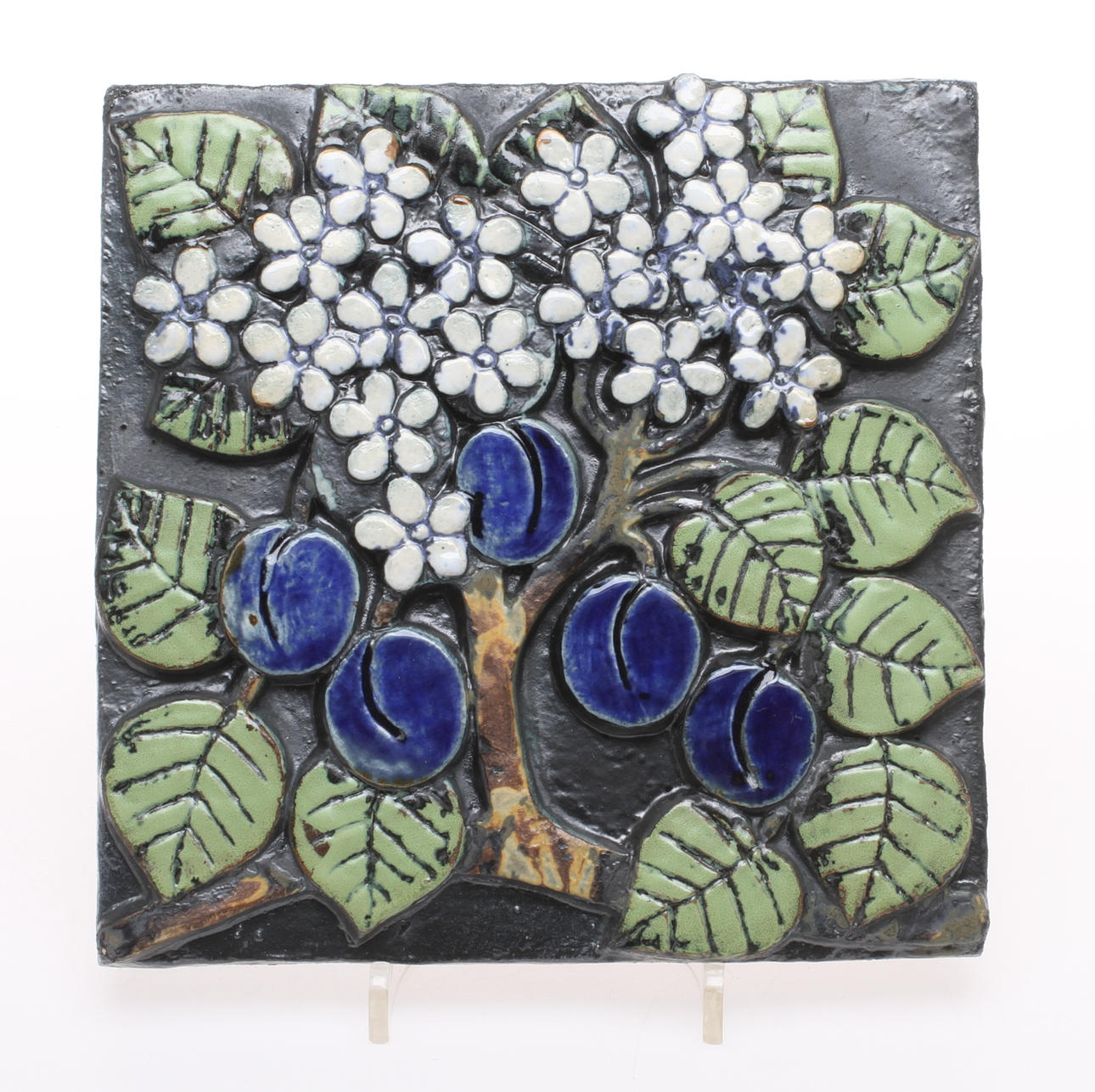 VÄGGPLAKETT, keramik, Lisa Larson.