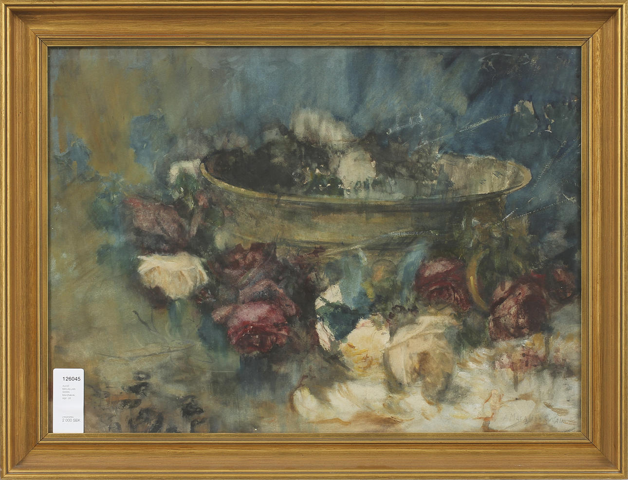 ALICE MACALLAN SWAN. blandteknik, sign.