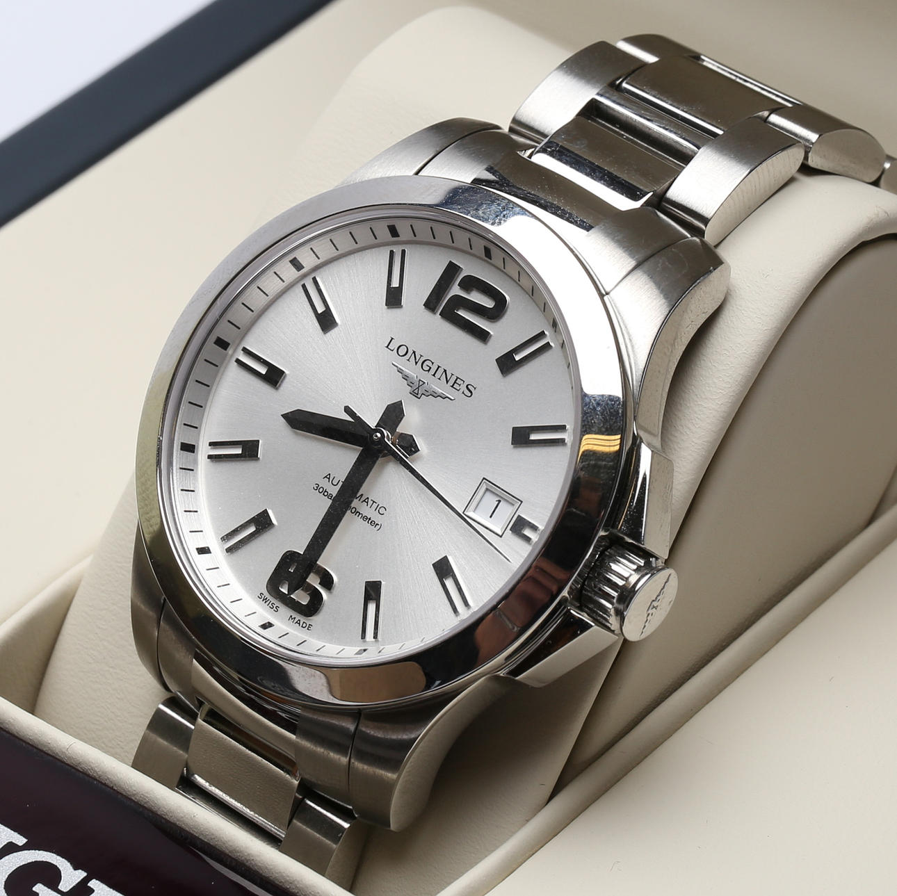 BRACELET WATCH, L.3.776.4, automatic, date, Conquest, Longines.