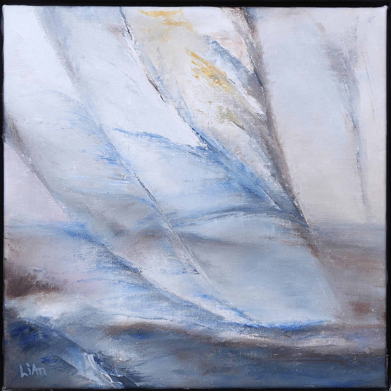 LINNEA ANDERSSON. "Segelbåten", olja på duk, signerad.