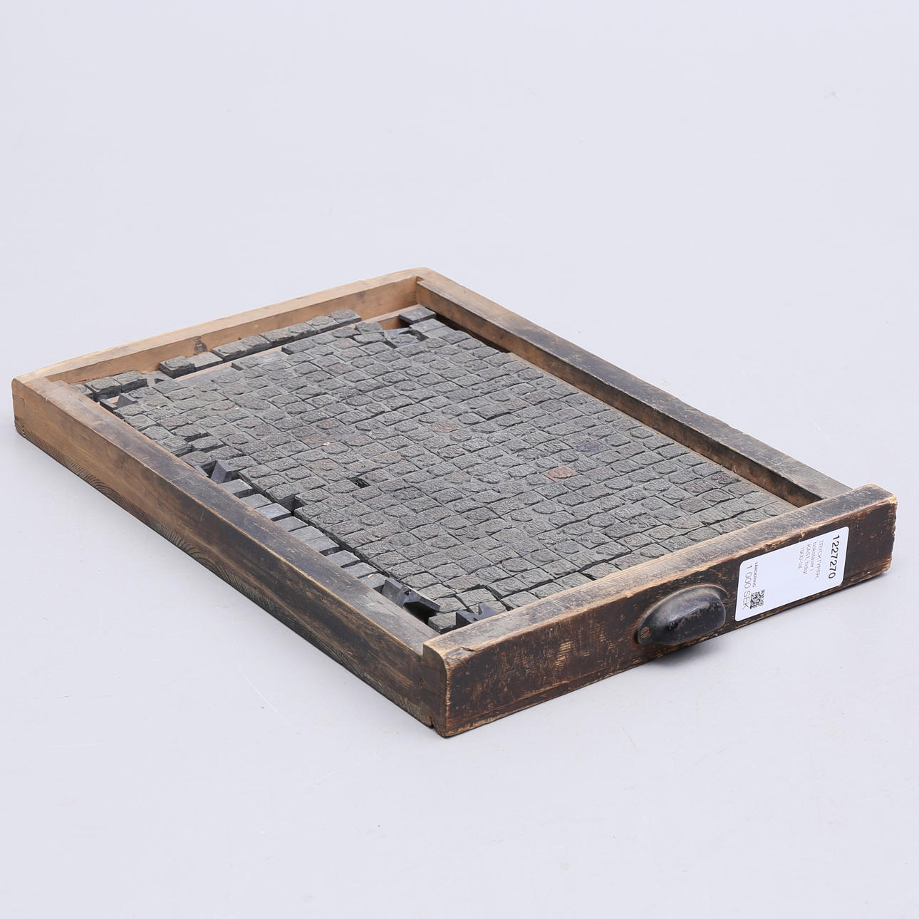 TRYCKTYPER, bokstäver i KAST, tidigt 1900-tal.