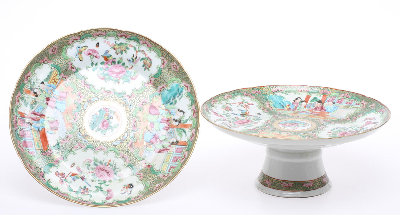 FAT PÅ FOT, 1 par, porslin, Kina.