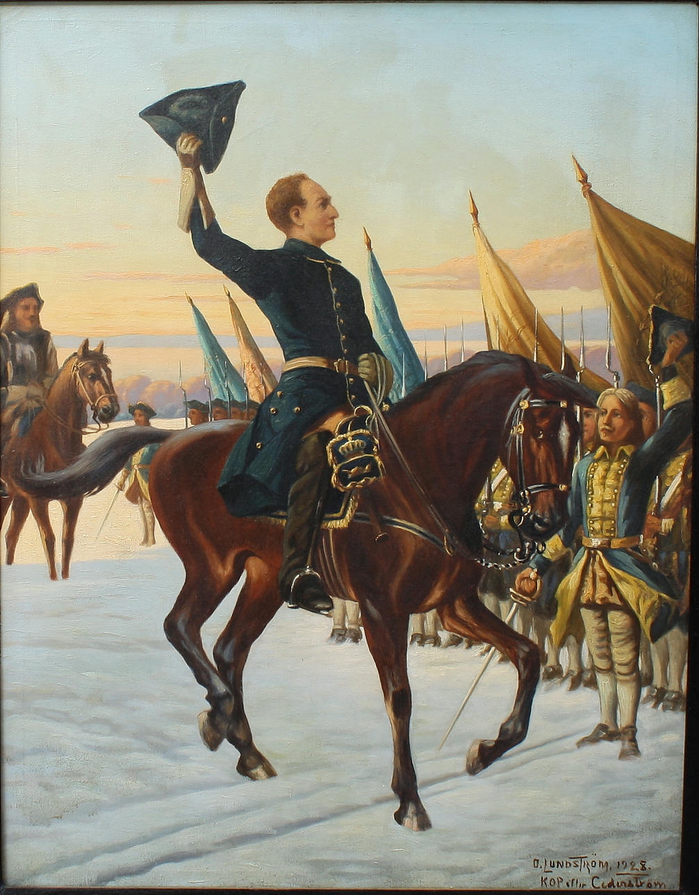 OSSIAN LUNDSTRÖM. olja på duk, signerad O. Lundström 1928.