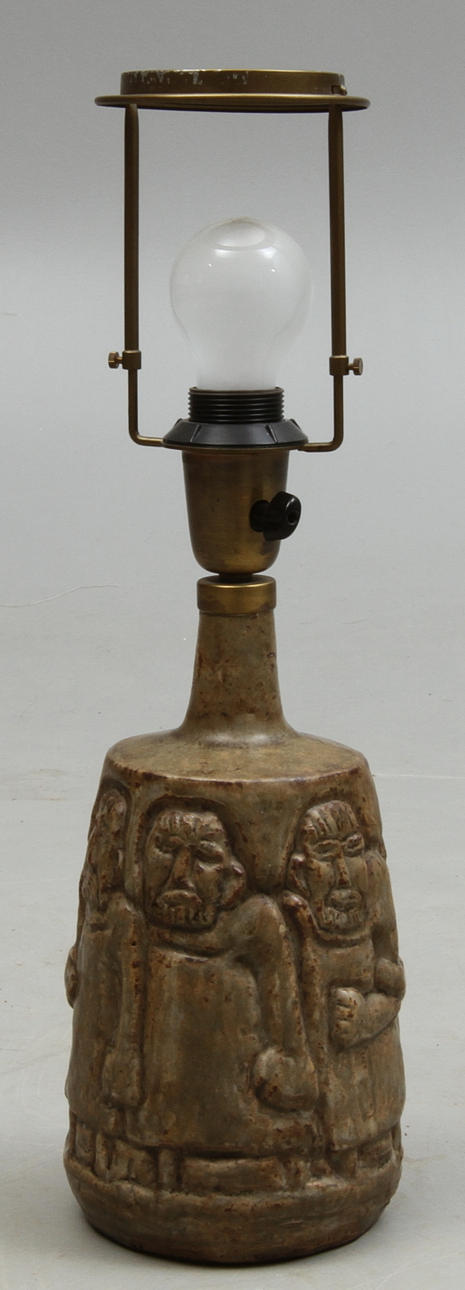 BORDSLAMPA, keramik, Åke Holm, signerad.
