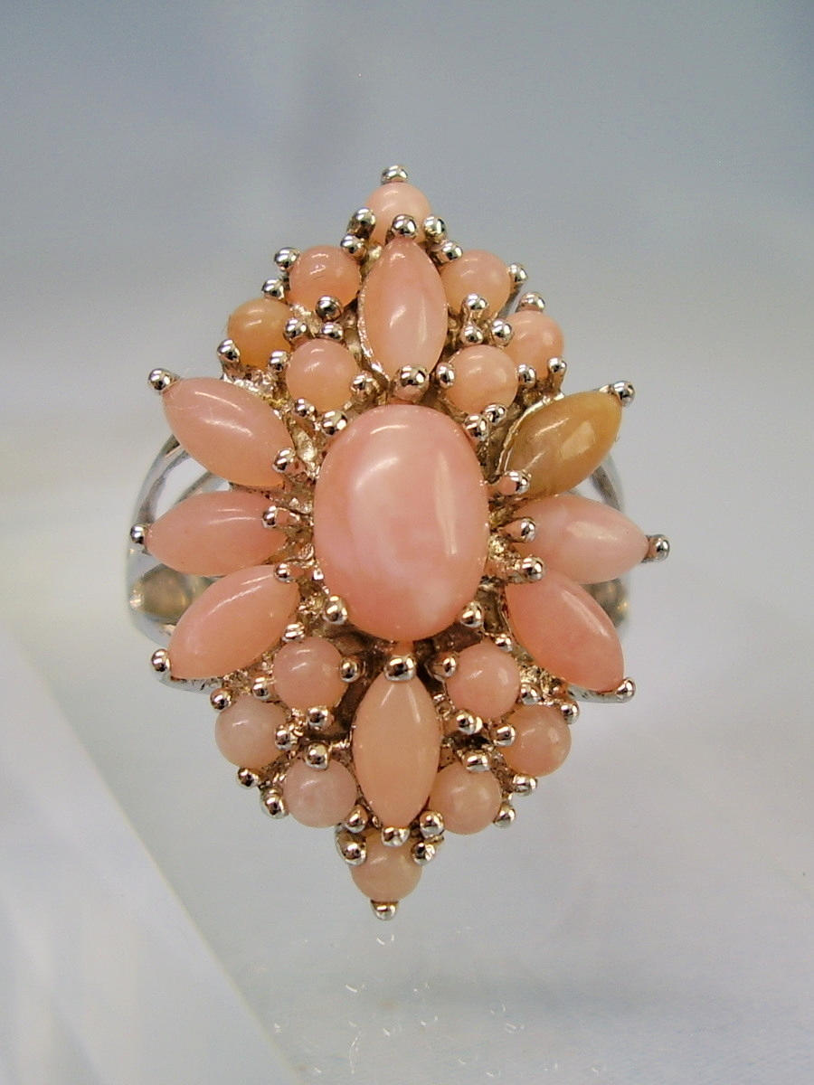 OPAL RING SILBER 925 PINK-OPAL.