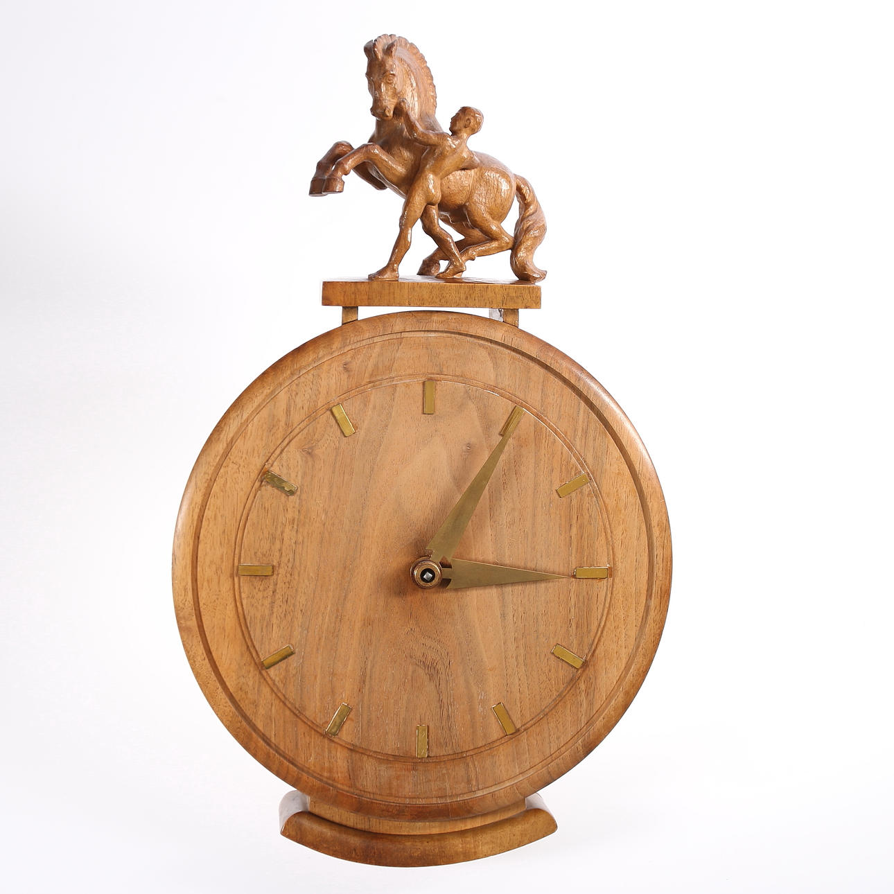 VÄGGKLOCKA, Trä, av David Jahrl, signerad, daterad, 1937, Stockholm.