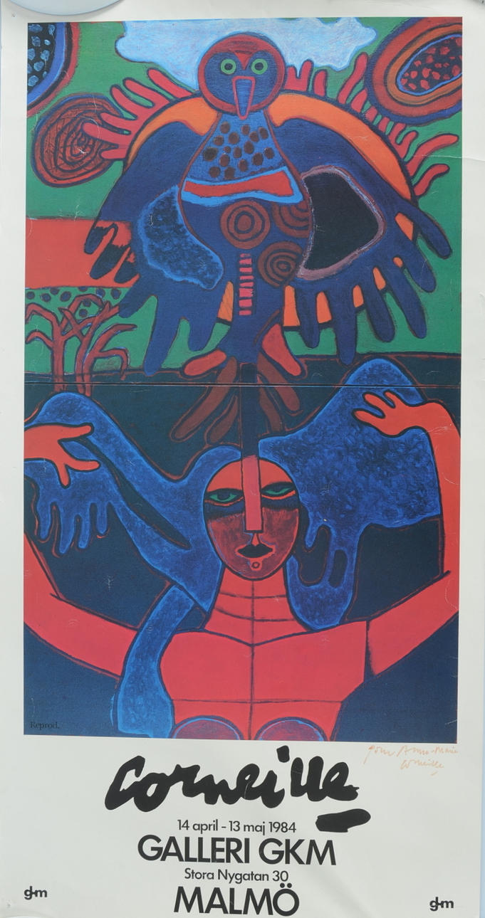 BEVERLOO CORNEILLE. Poster, offsettryck.