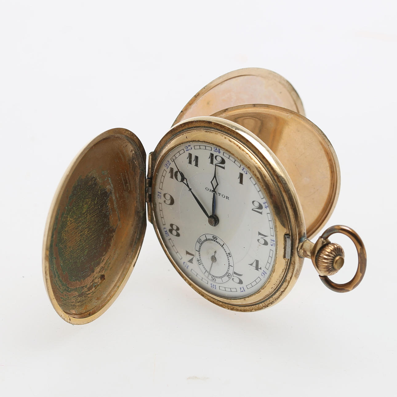 RELOJ DE BOLSILLO, savonette, Orator, EE. UU.