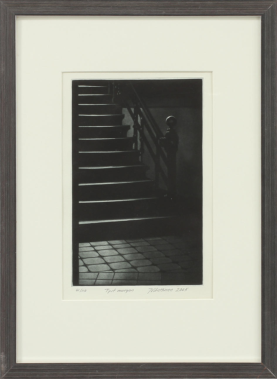 JUKKA VÄNTTINEN. Mezzotint, signerad och numrerad 61/110.