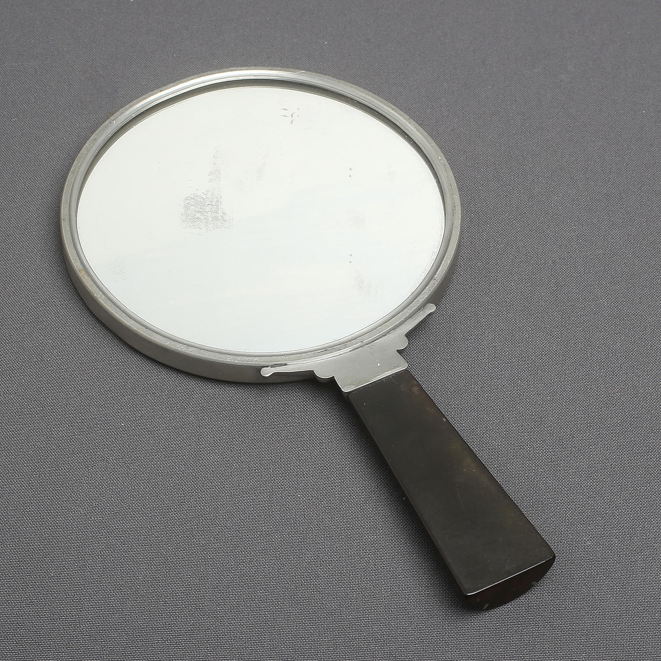 HAND MIRROR, pewter, Art Deco, 1920s/30s.