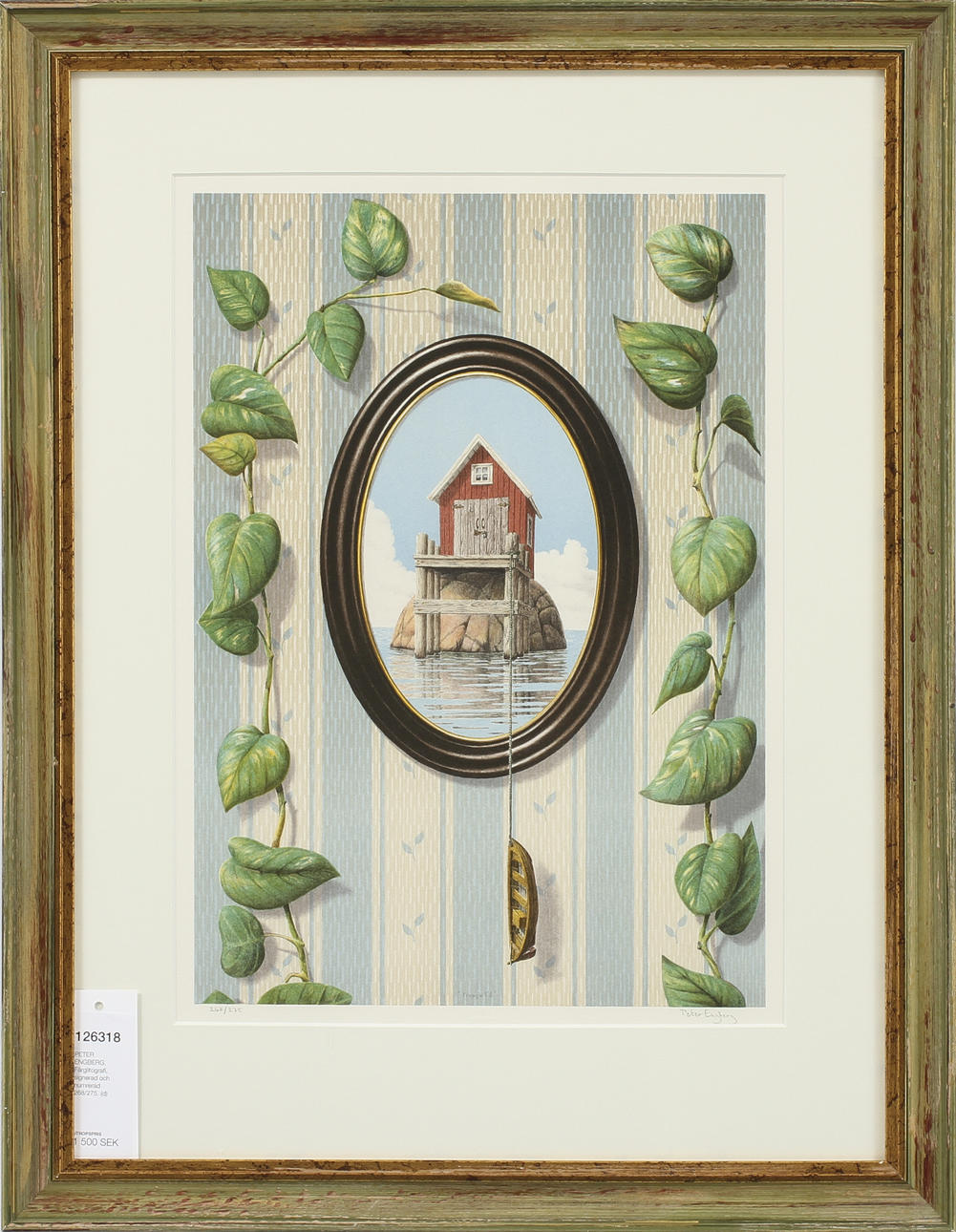 PETER ENGBERG. Färglitografi, signerad och numrerad 268/275.