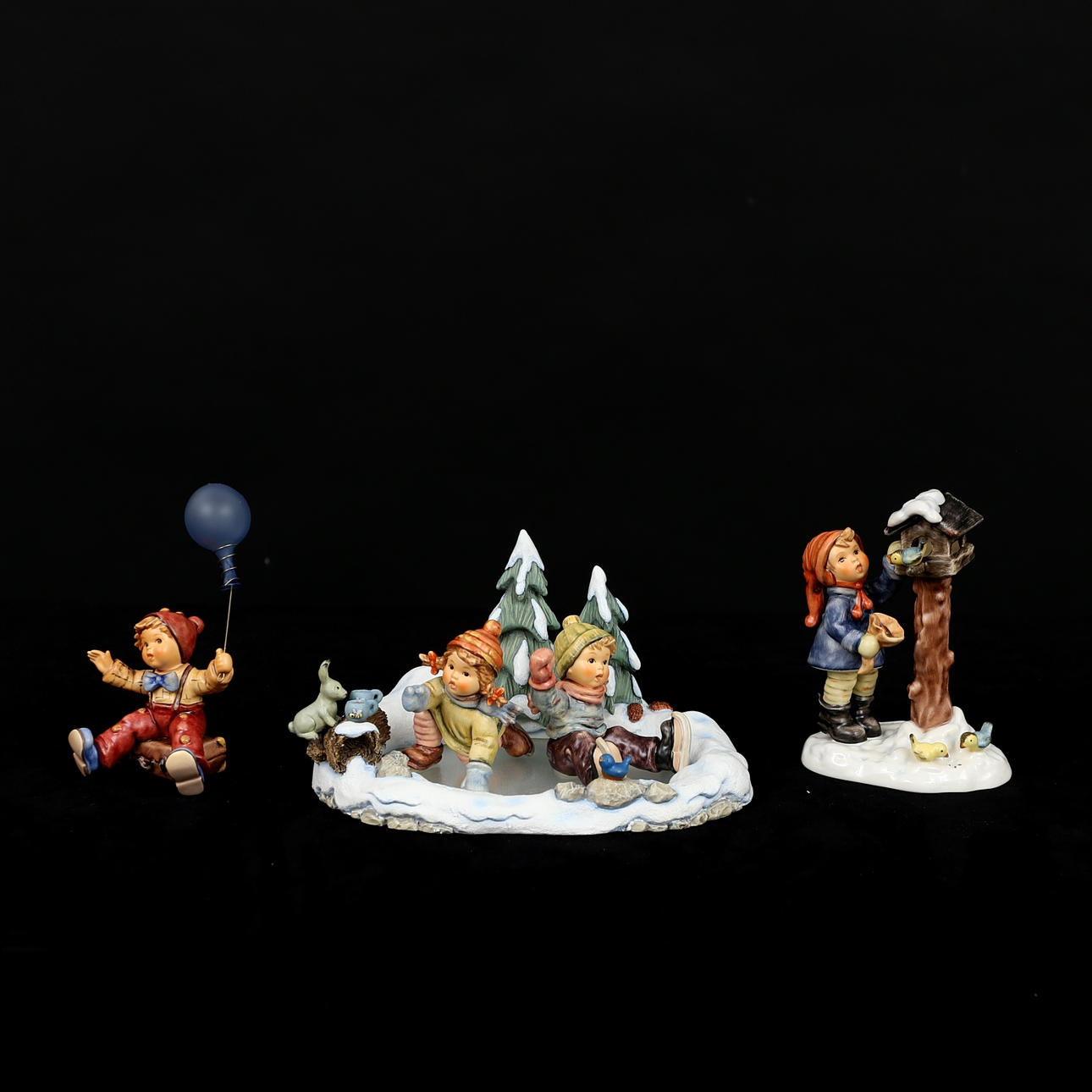 FIGURAS, MJ Hummel, Goebel, 5 partes.