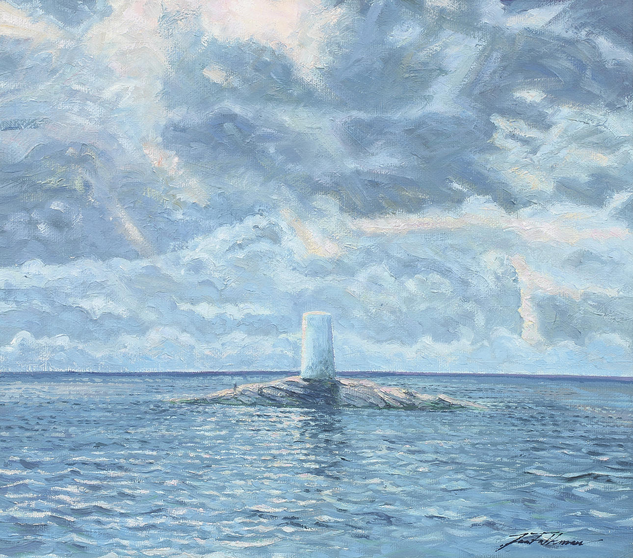 JAN FALKMAN. Olja på duk, signerad.