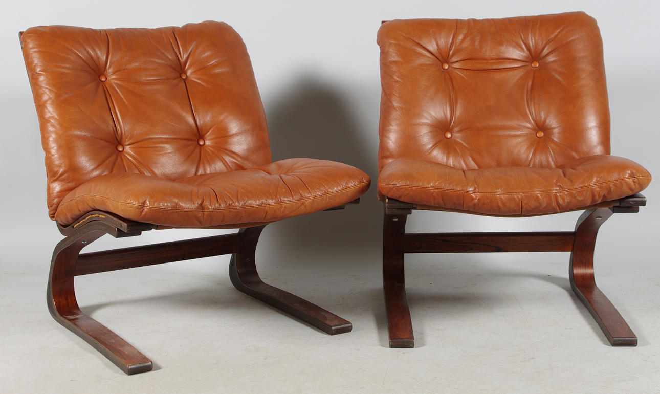 FÅTÖLJER, 1 par, Ingmar Relling.