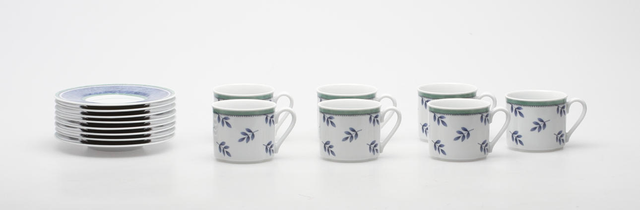 KAFFESERVIS, 7 delar+1, Switch 3, Villeroy & Bosch, Tyskland.