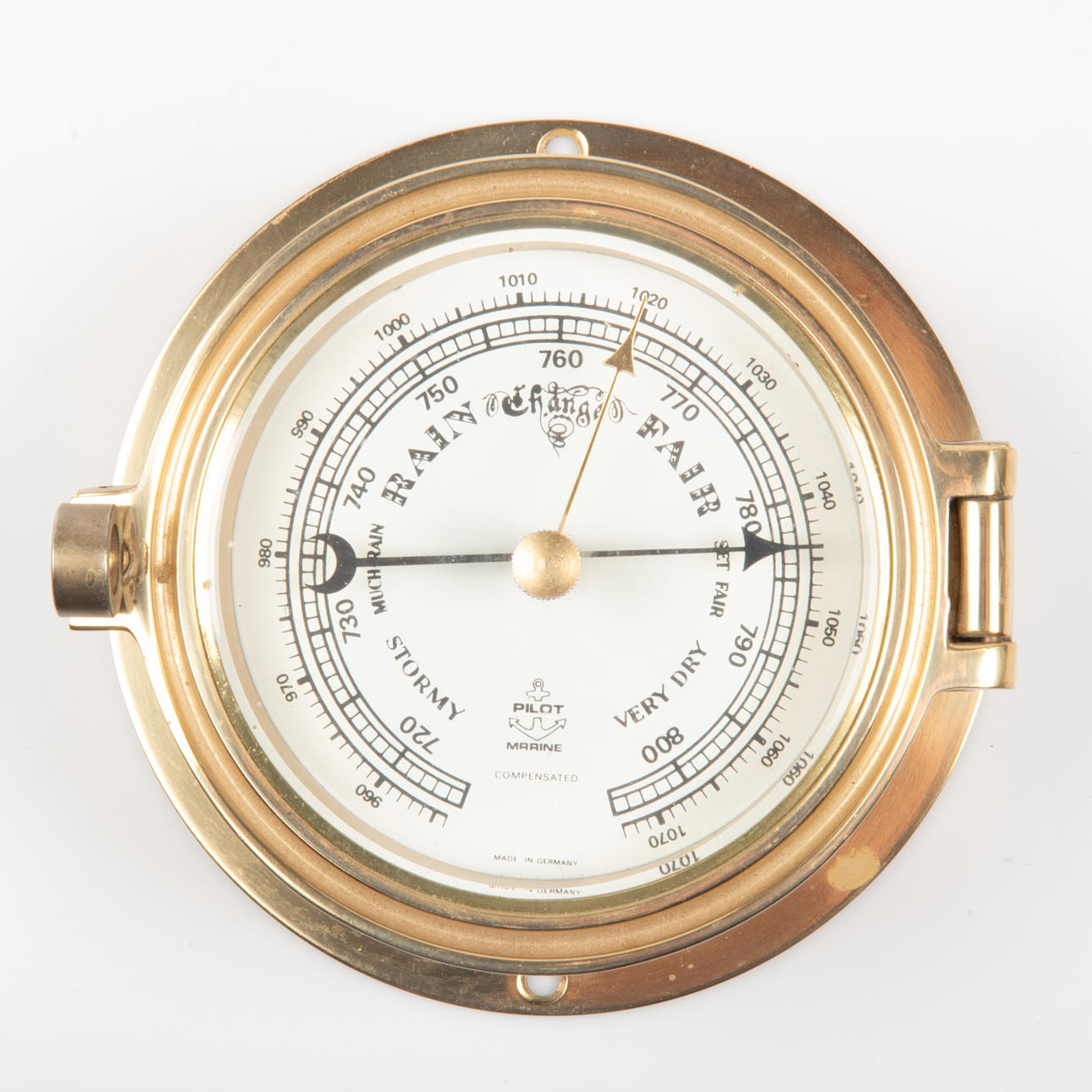 BAROMETER, brass, Pilot marine, Germany.