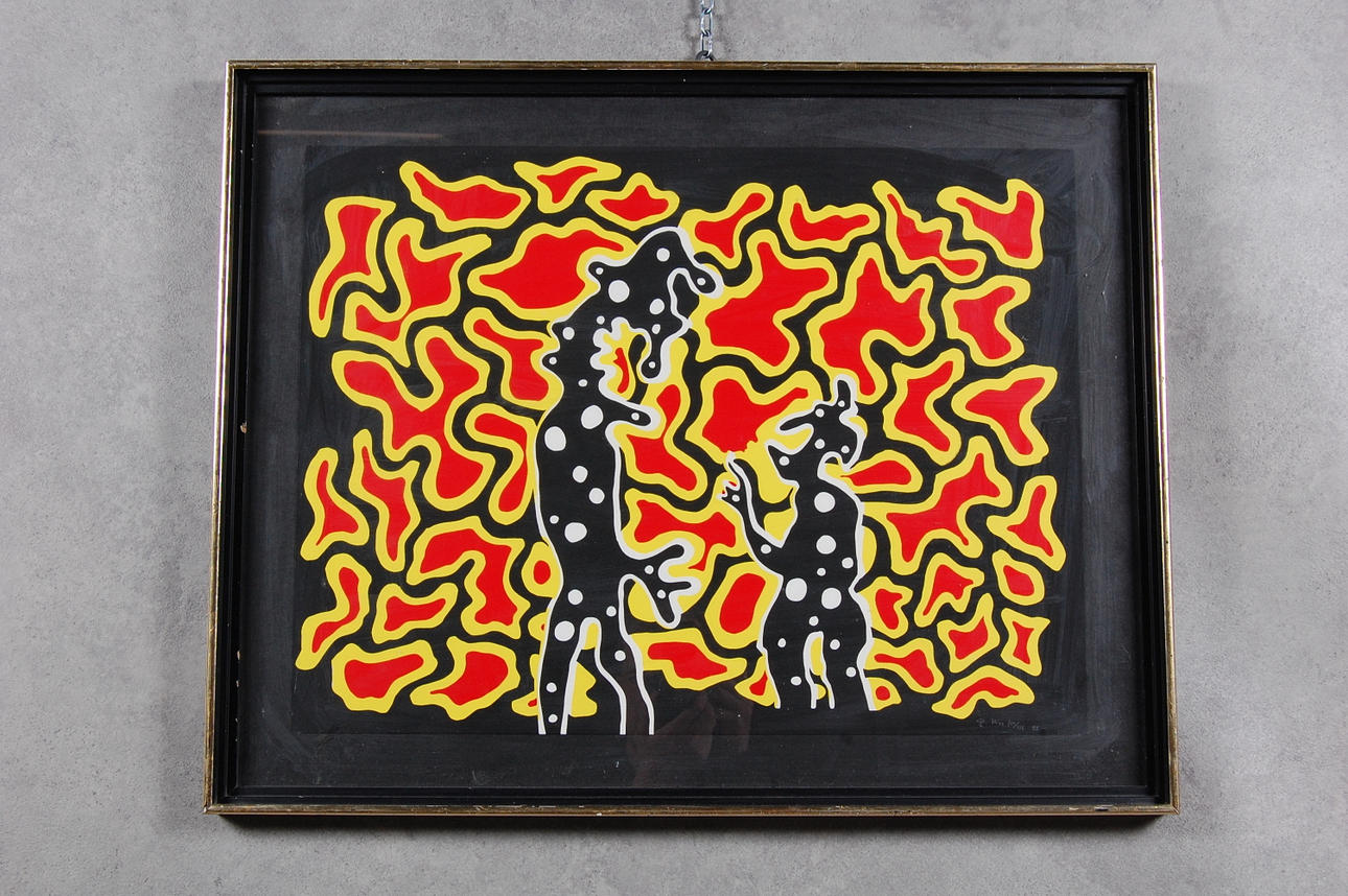 OKÄND KONSTNÄR. färglitografi, signerad, numrerad 100/135, daterad -83.