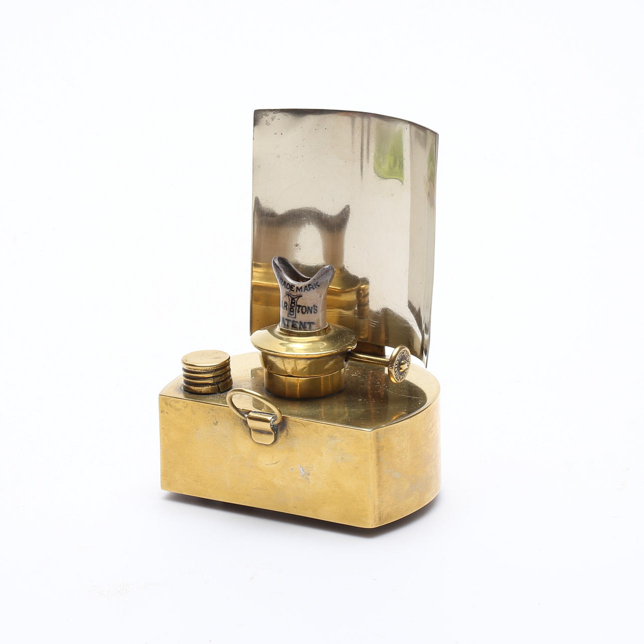 OIL LAMP, brass, Bartons, England.