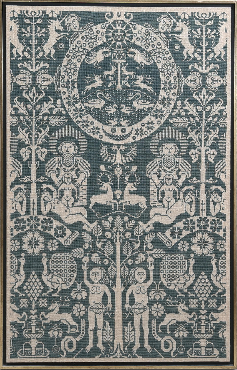 BRODERAD TAVLA, "Livets träd".