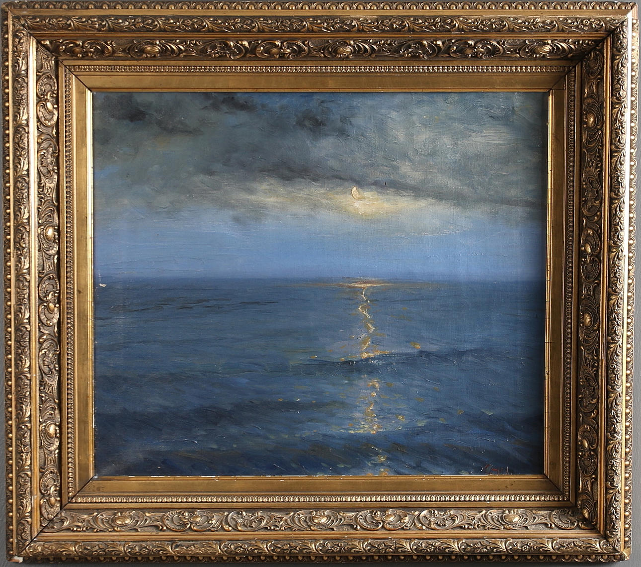 G. V. SPARRENFÄLT. Olja på duk, signerad, 18/1900-tal.