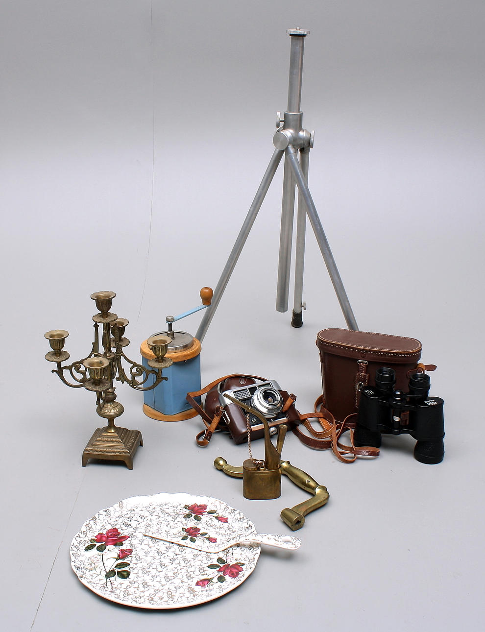 Kikkert, Diana 8x40 + CAMERA, Voigtländer + STAND + DIVERSE.