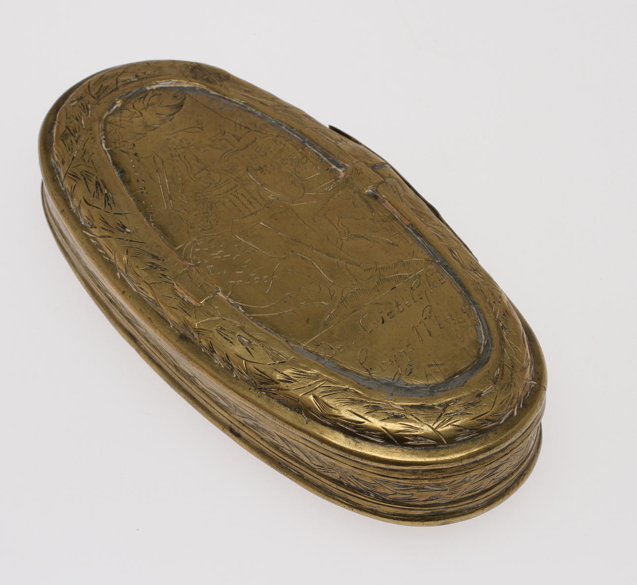 DOSA, mässing, troligen Holland, 1700-tal.