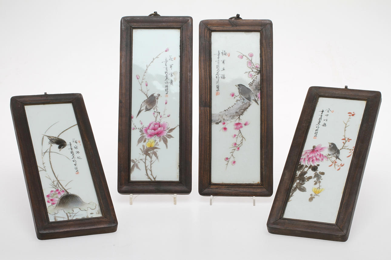 VÄGGTAVLOR, porslin, Kina.