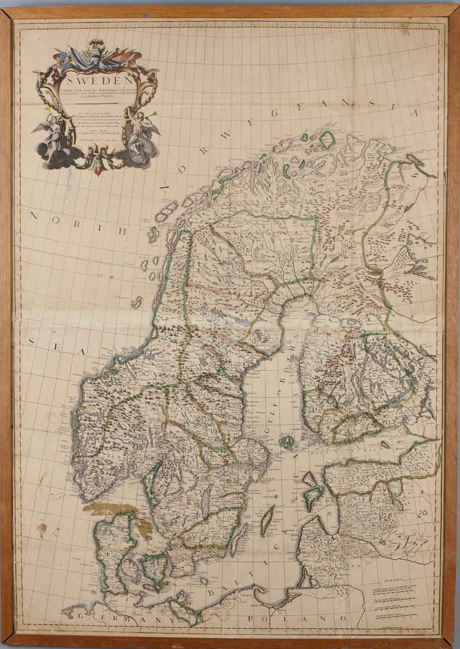 KARTA, John Senex "Sweden. Correction from the observation communicated ...".