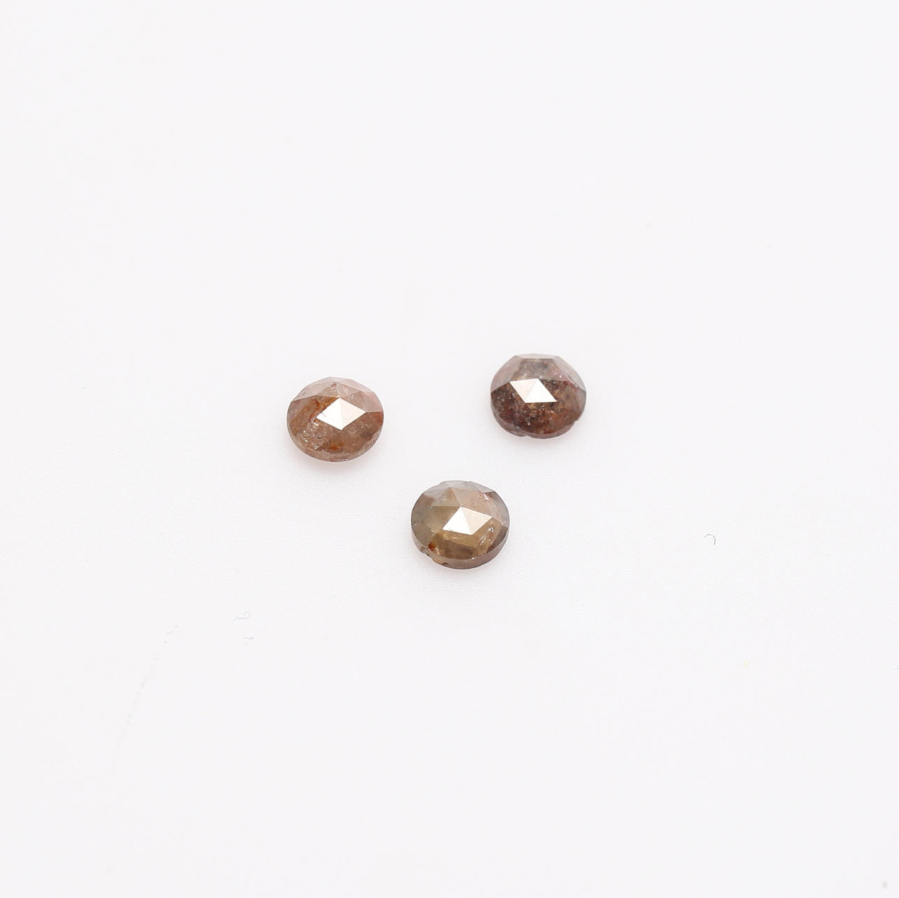 DIAMANTEN, 3 Stück, Rosenschliff.