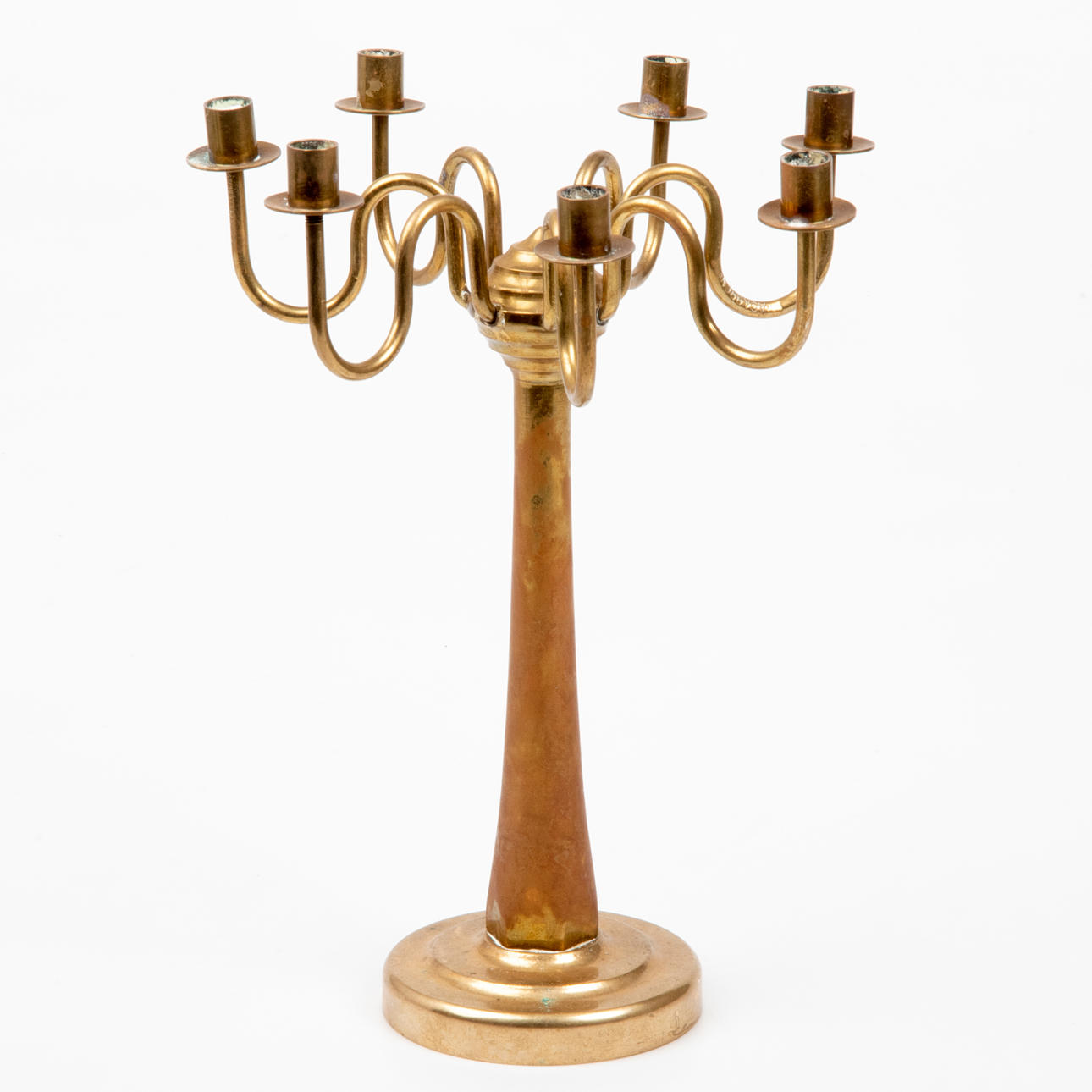 LEUCHTER, Messing, AGA Bronze.