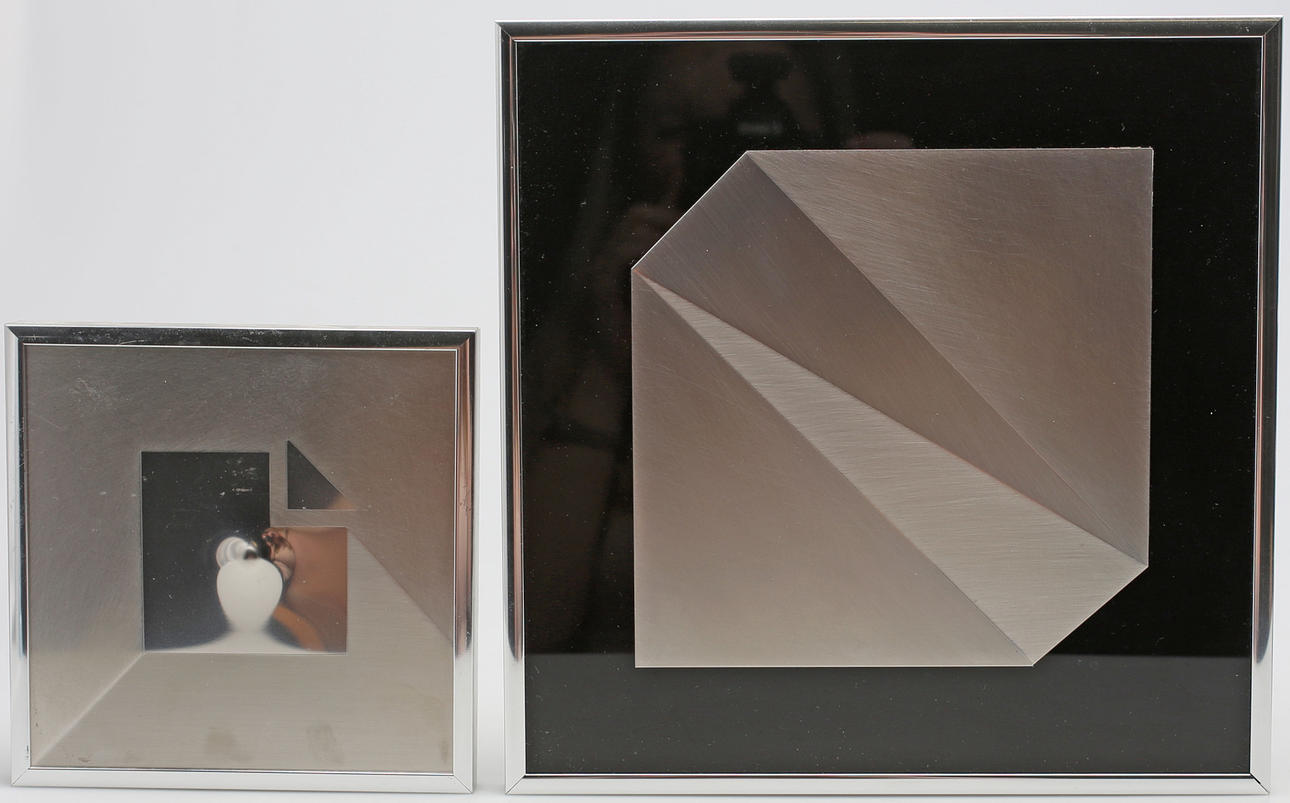 ALEXIUS HUBER. 2 st, aluminium, sign o numr.