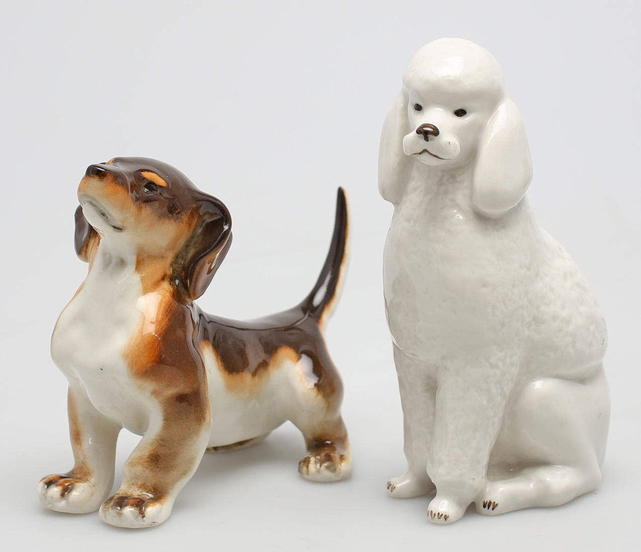 FIGURINER, 2 st, porslin, Lomonosov, Sovjet, 1900-talets andra hälft.