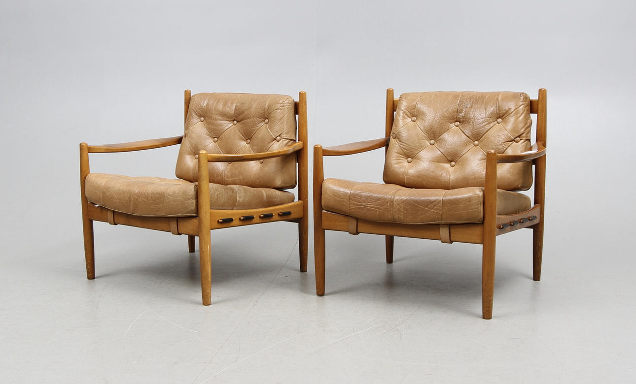 FÅTÖLJER, Ett par, Ingmar Thillmark, OPE-möbler.