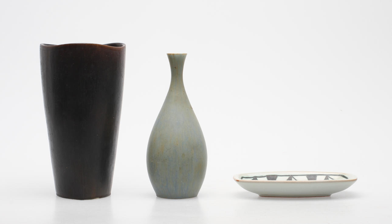 VASER samt SKÅL, stengods, Rörstrand.