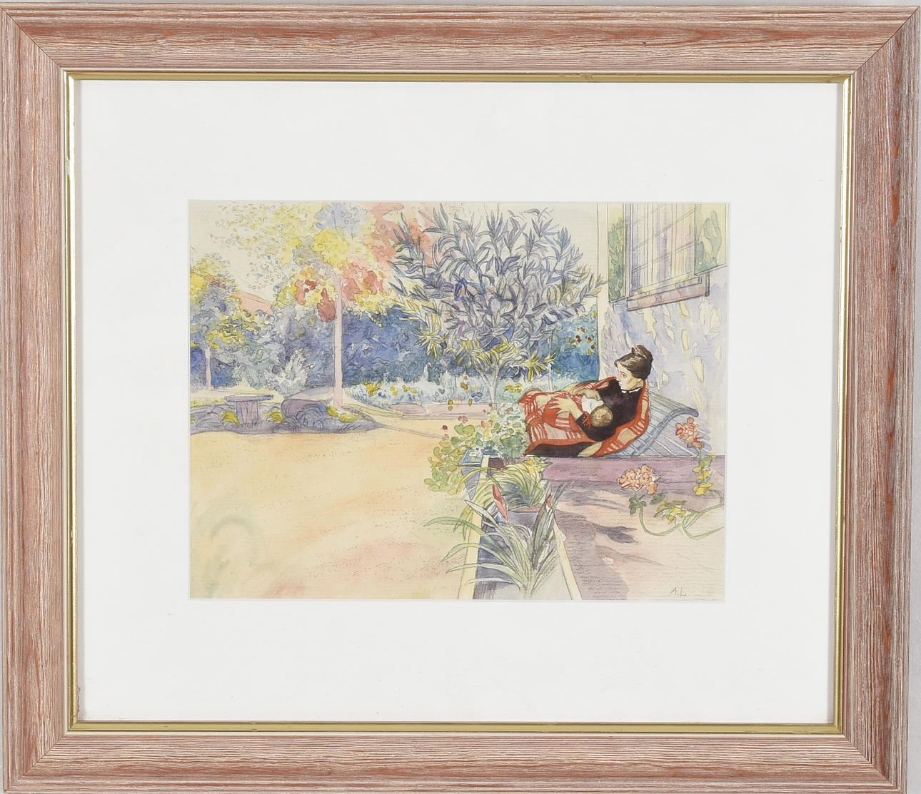 OIDENTIFIERAD KONSTNÄR. Akvarell.