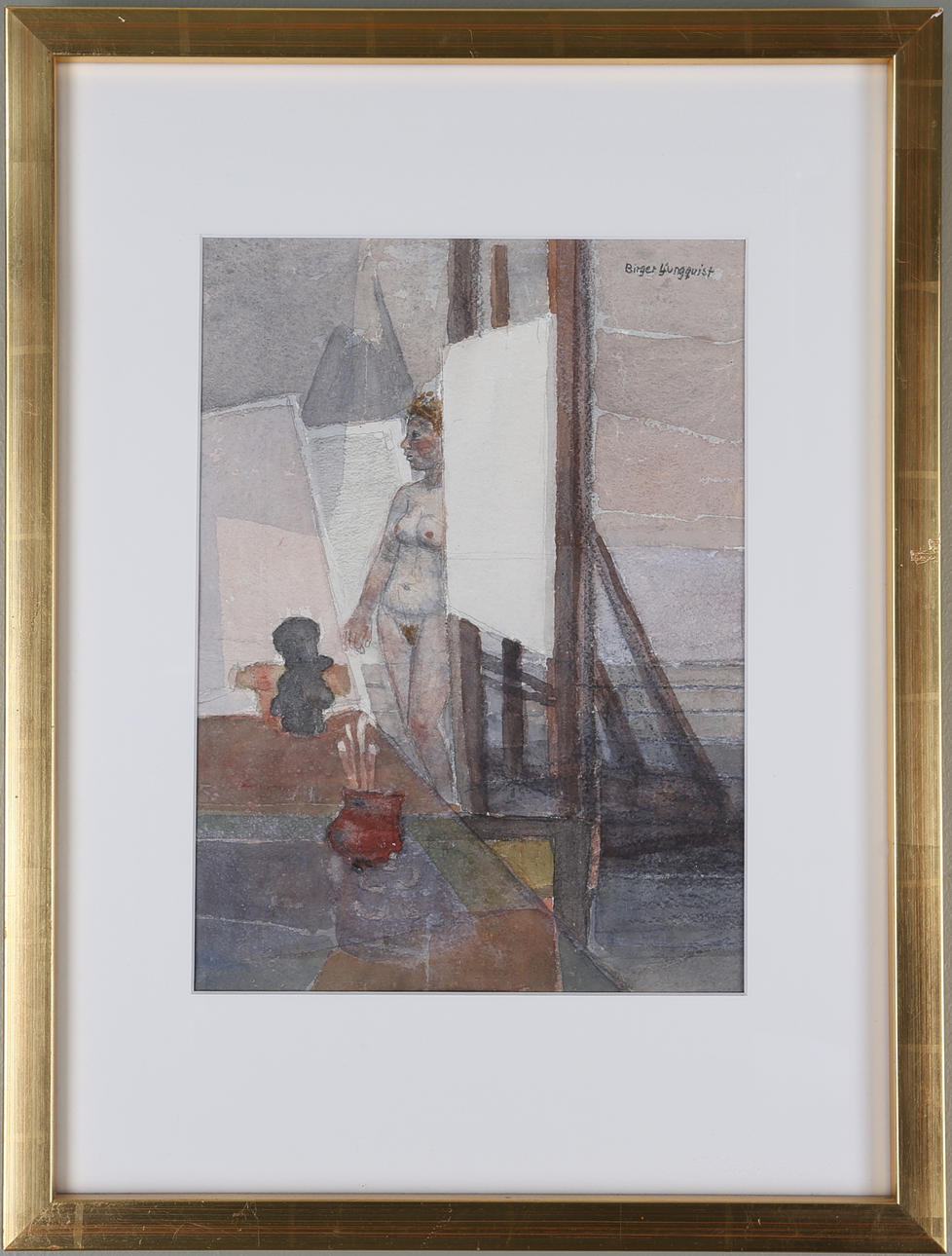 BIRGER LJUNGQVIST. BLANDTEKNIK, signerad.