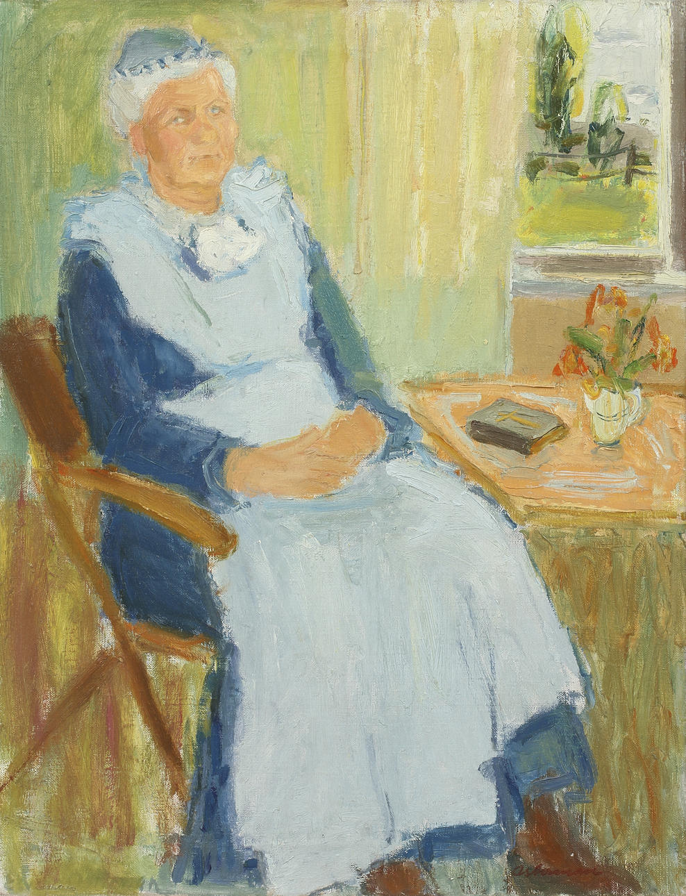 ELVINE OSTERMAN, olja på duk, sign.