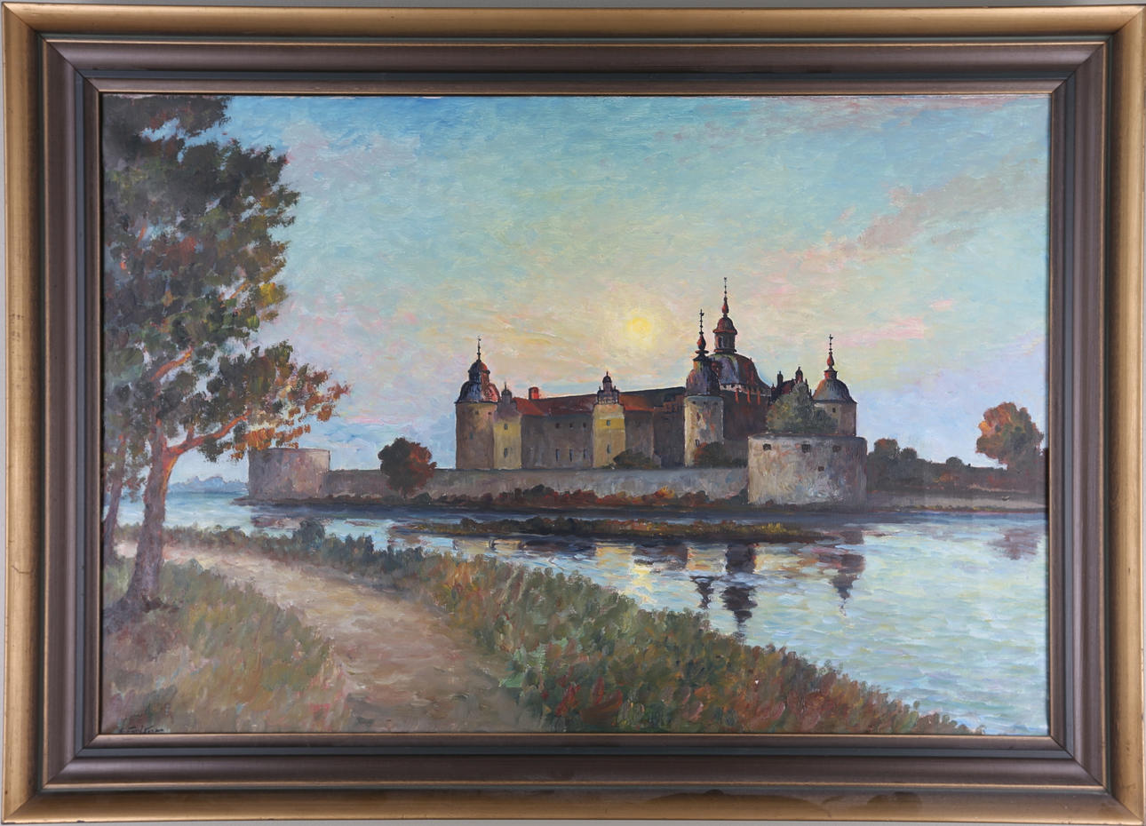 PARTI KONST 2 stycken, Kalmar och Ölandsmotiv.