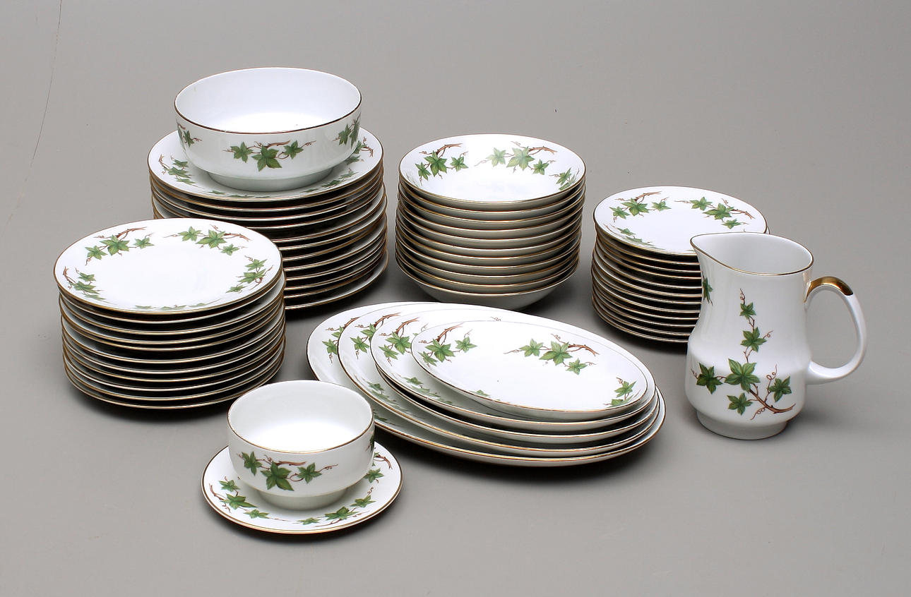 MATSERVIS, 54 delar, porslin, Scherzer, Bavaria.