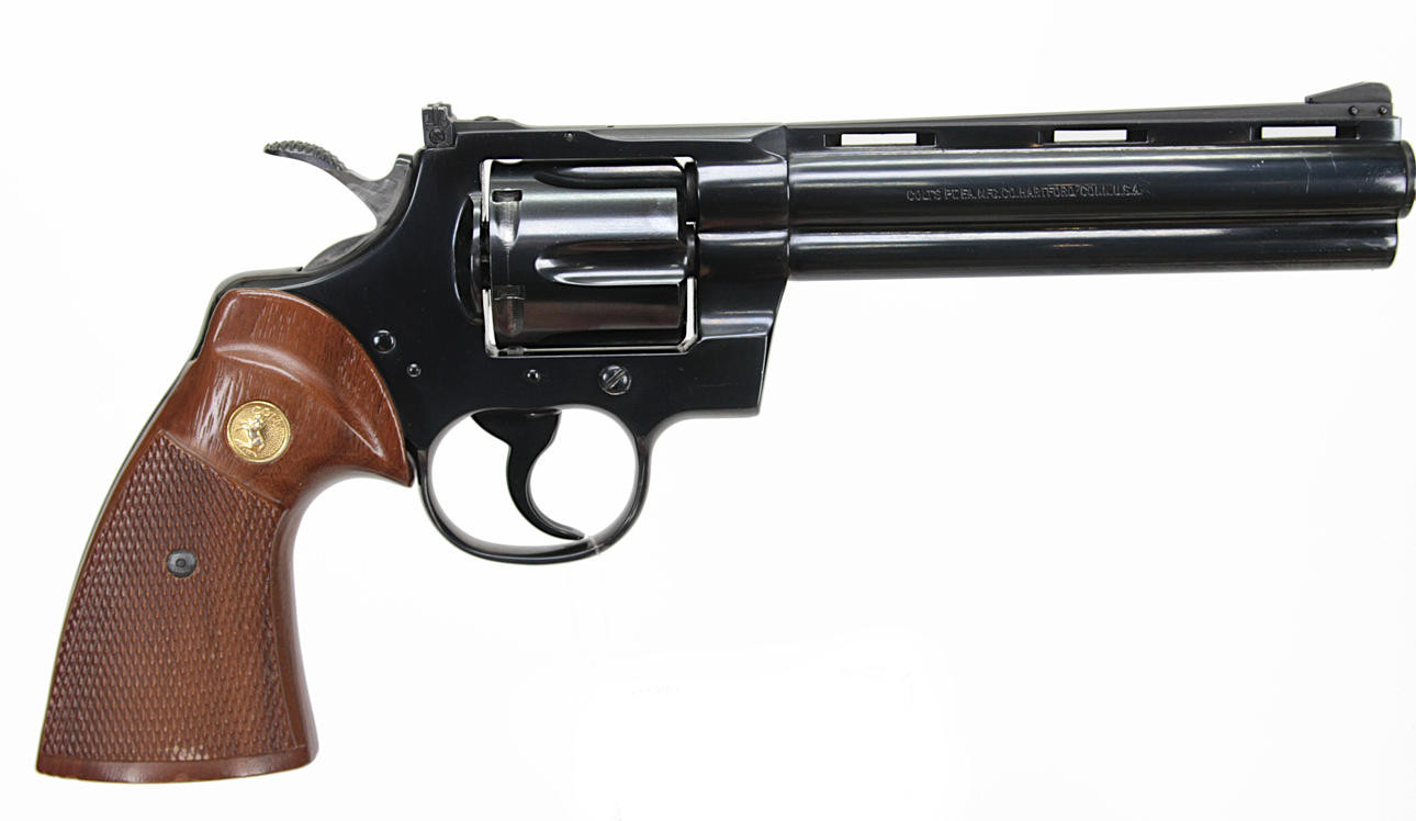 169. REVOLVER, American, Double Action, make Colt, model Python, caliber .357 Magnum, serial number K75525, serial number SE1601270.