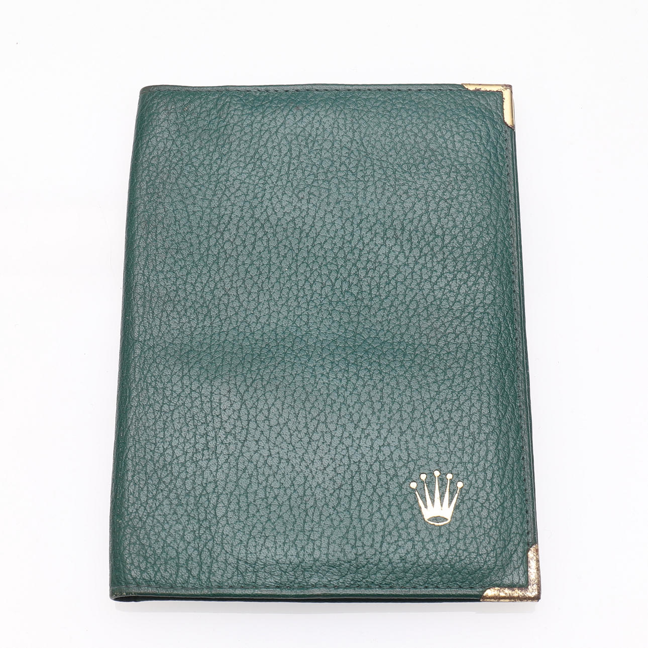 WALLET, Rolex, green leather.