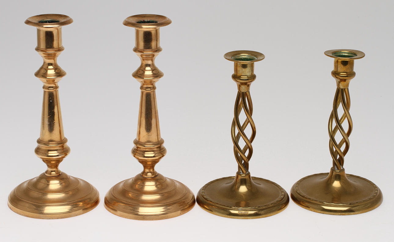 LJUSSTAKAR, två par, Skultuna och Eskilstuna.